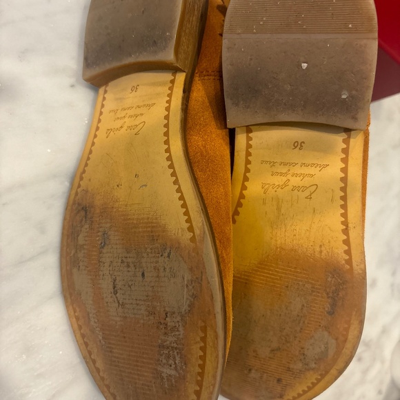 Zara Girls Brown Suede Boots with Fringe Size 36/US 6 - Picture 10 of 15